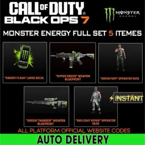 Monster Energy Bundle Full Set Black Ops 7 ⚡️INSTANT DELIVERY⚡️