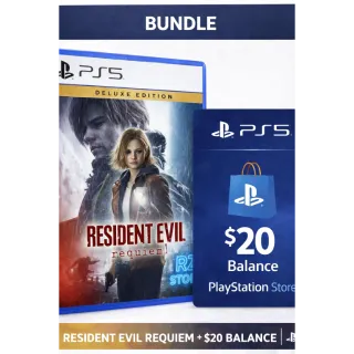 Bundle : Resident Evil Requiem Deluxe Edition + 20$ in Balance - PS5 FULL ACCESS