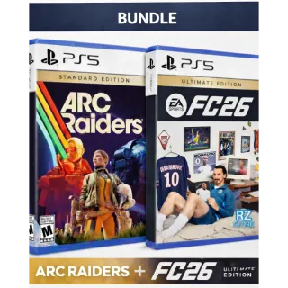 Bundle : EA SPORTS FC™ 26 Ultimate Edition PS4 & PS5 + ARC Raiders + 15$ - PS5 FULL ACCESS