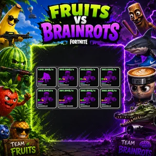 fruits vs brainrots