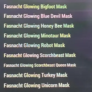 Glowing mask bundle
