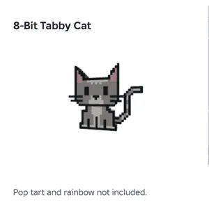 8-bit tabby cat