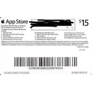 Itunes 15 Gift Card Unused Itunes Gift Cards Gameflip