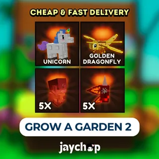 UNICORN + GOLDEN DRAGONFLY + 5x GHOST PEPPER SEEDS + 5x DRAGON'S BREATH SEEDS