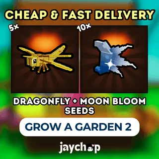 DRAGONFLY + MOON BLOOM SEEDS