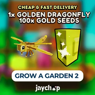 1x GOLDEN DRAGONFLY + 10x GOLD SEEDS