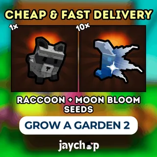 RACCOON + MOON BLOOM SEEDS
