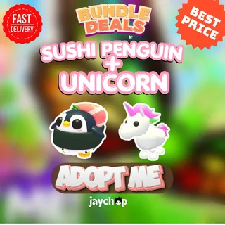 SUSHI PENGUIN + UNICORN