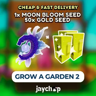 1X MOON BLOOM SEED + 50 X GOLD SEEDS
