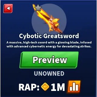 Cybotic Greatsword - Blade Ball