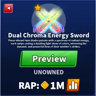 Dual Chroma Energy Sword - Blade Ball