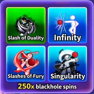 250x Blackhole Spins - Blade Ball