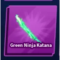 Green Ninja Katana - Blade Ball