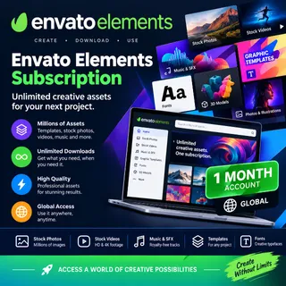 Envato Elements Subscription 1 Month Account (Global)