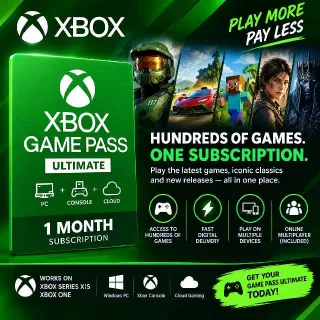 Xbox Game Pass Ultimate – 1 Month Subscription | Digital Code