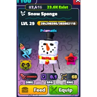 Snow Sponge NC PP LVL 29