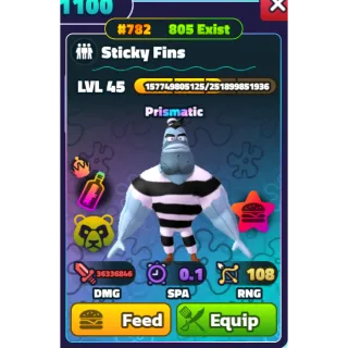 Sticky Fins NC PP 45 LVL gold serial