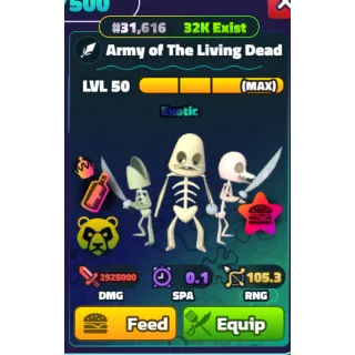 Army of the Living Dead NC PP LVL 50