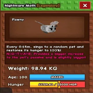 Titanic Moth 98.94KG