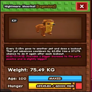 NM TITANIC MEERKAT 75.49