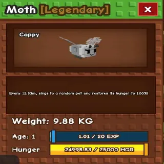 GODLY TITANIC MOTH AGE 1>9.88KG