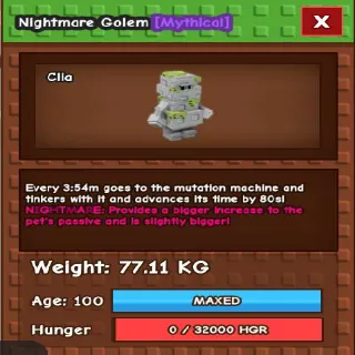 NIGHTMARE GOLEM
