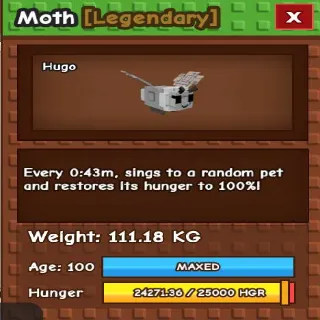 COLOSSAL TITANIC MOTH 111.18KG