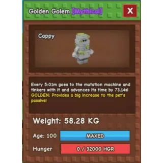 GOLDEN HUGE GOLEM | 58.28KG