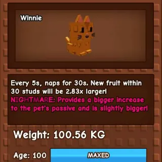 NIGHTMARE COLOSSAL TITANIC ORANGE TABBY 100.56KG