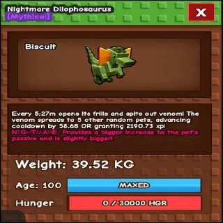 NM DILOPHOSAURUS 39.52KG