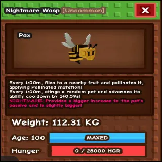 NM COLOSSAL WASP 112.31