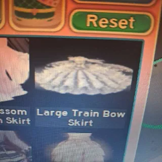 Large Train Bow Skirt