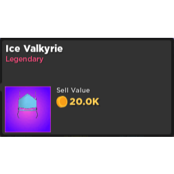 Other Rq Legendary Ice Valk In Game Items Gameflip - roblox valk png