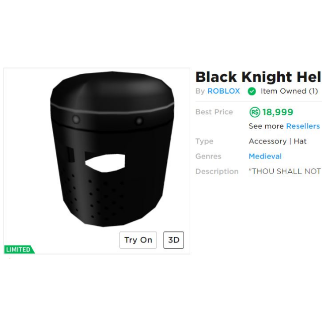 Roblox Knight Hat