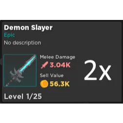 Other Rq 2x Demon Slayer In Game Items Gameflip
