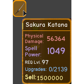 Other Dungeon Quest 97 Katana In Game Items Gameflip
