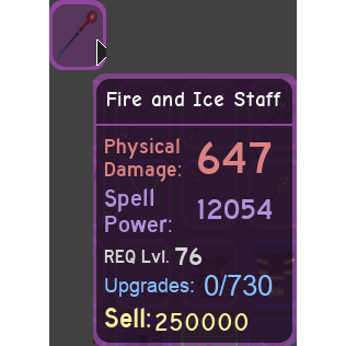 Other Dungeon Quest 76 Staff In Game Items Gameflip - roblox dungeon quest fire and ice staff