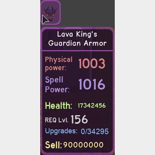 Other Lava King S Guard Armor In Game Items Gameflip - lava armor roblox