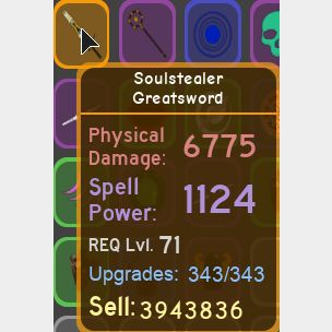Other Dungeon Quest 71 Sword In Game Items Gameflip - roblox dungeon quest soulstealer greatsword