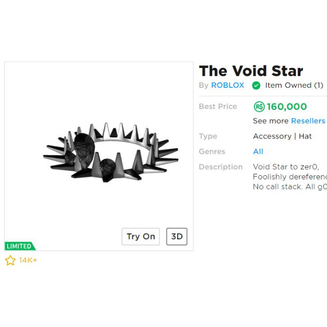 Collectibles The Void Star In Game Items Gameflip