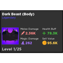 Other Rq Dark Beast Body In Game Items Gameflip - buff roblox body