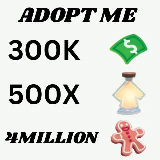 BUCKS & AGE UP POTIONS AND GINGER BREAD - Adopt Me 