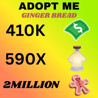 BUCKS & AGE UP POTIONS AND GINGER BREAD - Adopt Me 
