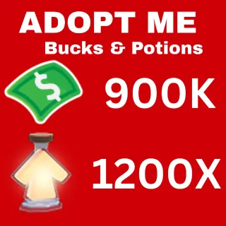 BUCKS AND AGE UP POTIONS  - ADOPT ME 