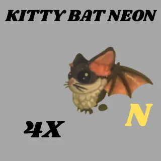 KITTY BAT NEON- 4X