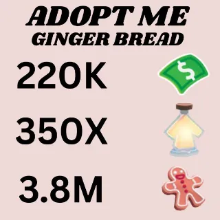 BUCKS & AGE UP POTIONS AND GINGER BREAD - Adopt Me 