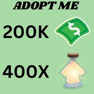 BUCKS AND AGE UP POTIONS - ADOPT ME 