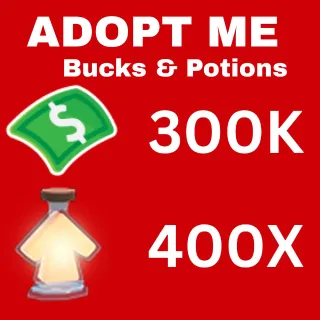 BUCKS AND AGE UP POTIONS  - ADOPT ME 