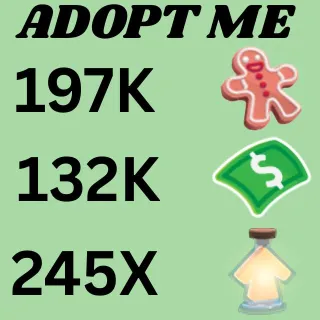 BUCKS & AGE UP POTIONS AND GINGER BREAD - Adopt Me 