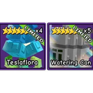 Teslaflora + watering can bundle.